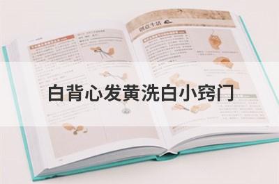 白背心发黄洗白小窍门
