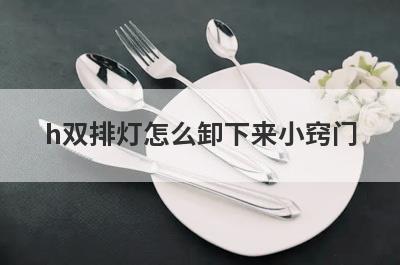 h双排灯怎么卸下来小窍门