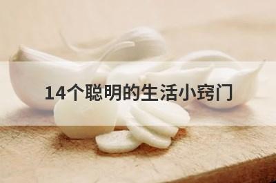 14个聪明的生活小窍门