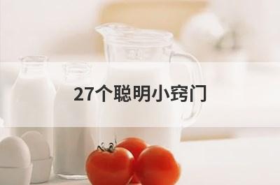 27个聪明小窍门