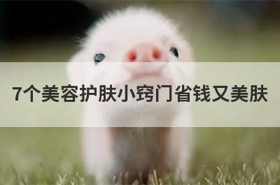 7个美容护肤小窍门省钱又美肤