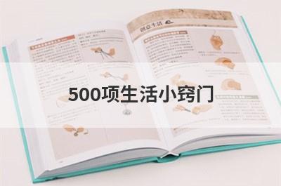 500项生活小窍门