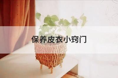 保养皮衣小窍门