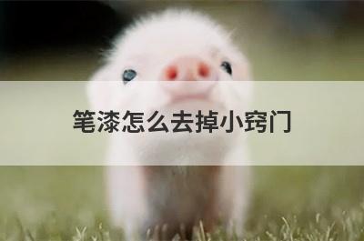 笔漆怎么去掉小窍门