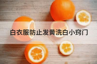 白衣服防止发黄洗白小窍门