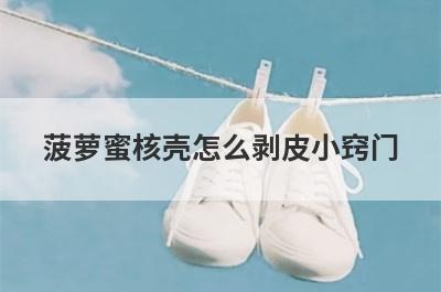 菠萝蜜核壳怎么剥皮小窍门