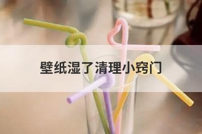 壁纸湿了清理小窍门