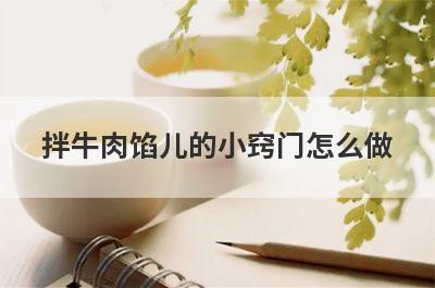 拌牛肉馅儿的小窍门怎么做