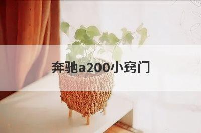 奔驰a200小窍门