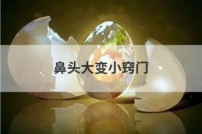 鼻头大变小窍门