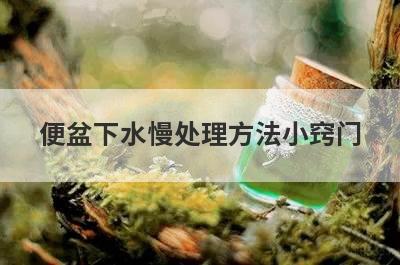 便盆下水慢处理方法小窍门