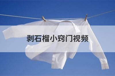 剥石榴小窍门视频
