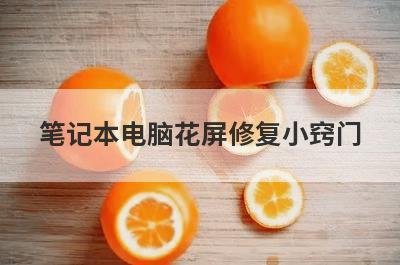 笔记本电脑花屏修复小窍门