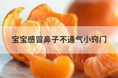宝宝感冒鼻子不通气小窍门