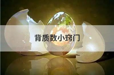 背质数小窍门