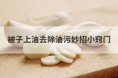 被子上油去除油污妙招小窍门