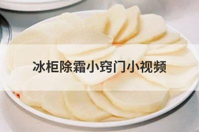 冰柜除霜小窍门小视频