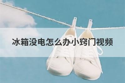 冰箱没电怎么办小窍门视频