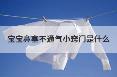 宝宝鼻塞不通气小窍门是什么