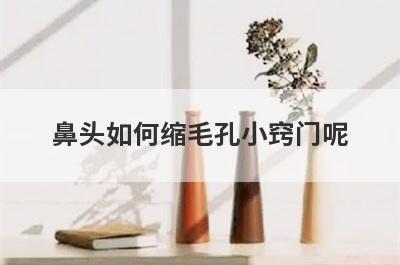 鼻头如何缩毛孔小窍门呢