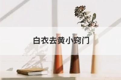 白衣去黄小窍门
