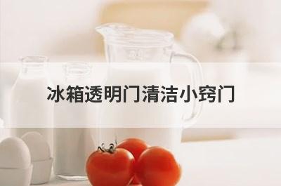 冰箱透明门清洁小窍门