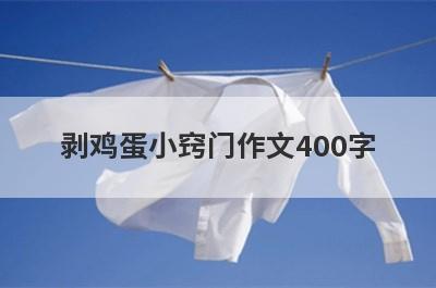 剥鸡蛋小窍门作文400字