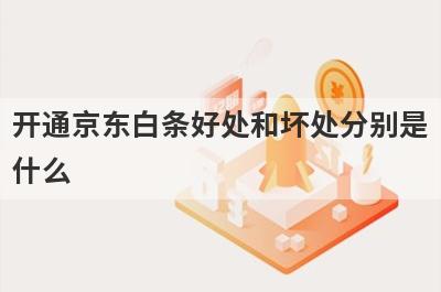 开通京东白条好处和坏处分别是什么?