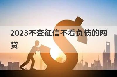 2023不查征信不看负债的网贷,盘点不看征信的贷款口子