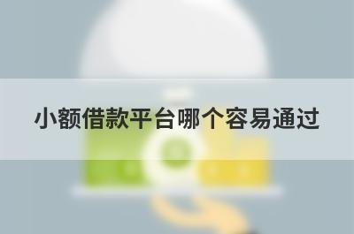 小额借款平台哪个容易通过?盘点5个容易借又安全的小额贷款