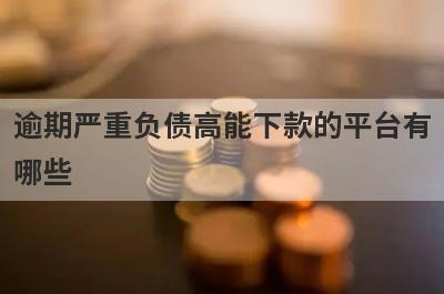 逾期严重负债高能下款的平台有
哪些
