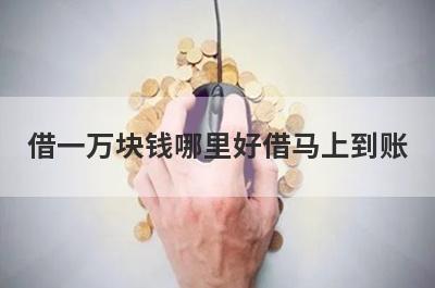借一万块钱哪里好借马上到账?这几个网贷借一万块钱秒到账