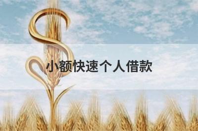 小额快速个人借款 盘点5个个人小额快速借款