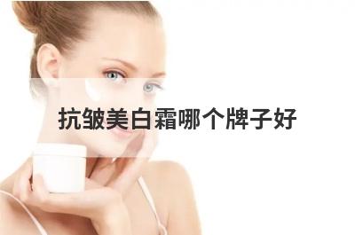 抗皱美白霜哪个牌子好