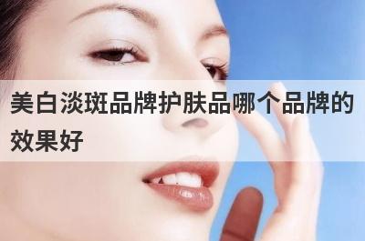 美白淡斑品牌护肤品哪个品牌的
效果好
