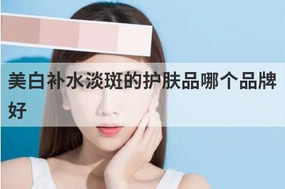 美白补水淡斑的护肤品哪个品牌
好

