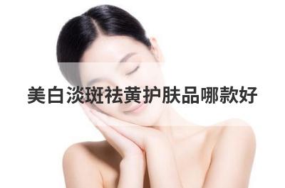美白淡斑祛黄护肤品哪款好