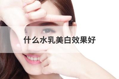 什么水乳美白效果好