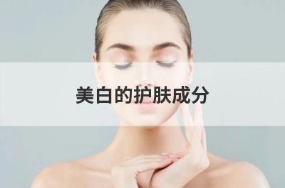 美白的护肤成分