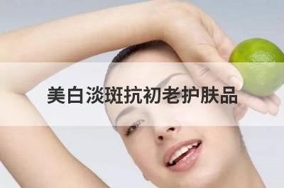 美白淡斑抗初老护肤品
