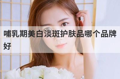哺乳期美白淡斑护肤品哪个品牌
好
