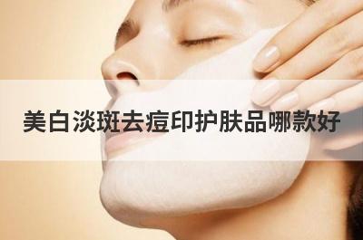 美白淡斑去痘印护肤品哪款好