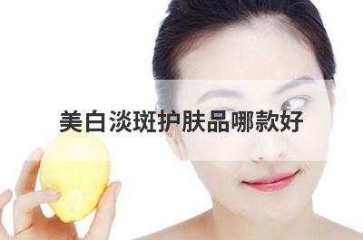 美白淡斑护肤品哪款好
