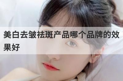 美白去皱祛斑产品哪个品牌的效
果好
