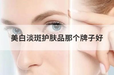 美白淡斑护肤品那个牌子好