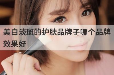 美白淡斑的护肤品牌子哪个品牌
效果好
