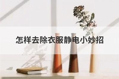 怎样去除衣服静电小妙招