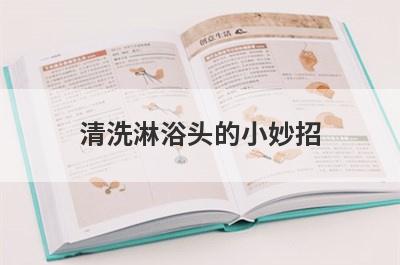 清洗淋浴头的小妙招