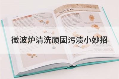 微波炉清洗顽固污渍小妙招