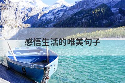 感悟生活的唯美句子